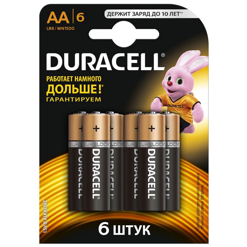 Батарейка Duracell Basic AA 6шт