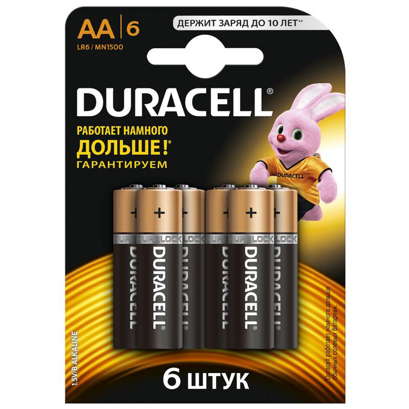 Батарейка Duracell Basic AA 6шт