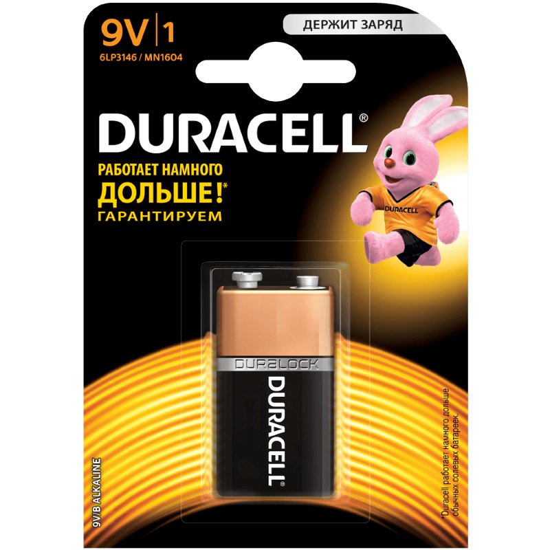 Батарейка Duracell Basic 9V 1шт