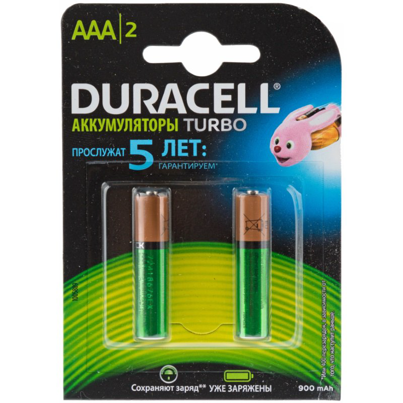 Батарейка Duracell 900mAh AAAx2