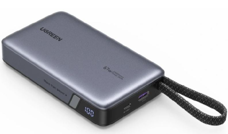 Внешний аккумулятор Ugreen PB550 55996B 67W 20000mAh серый купить,NaN