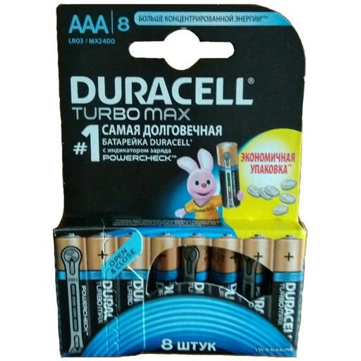 Батарейка Duracell Battery Turbo Max АААх8