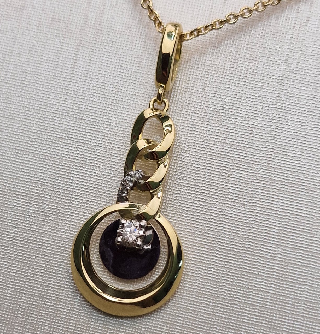 Колье Deimantas 102764957 50см 2гр 0,112ct. купить,NaN