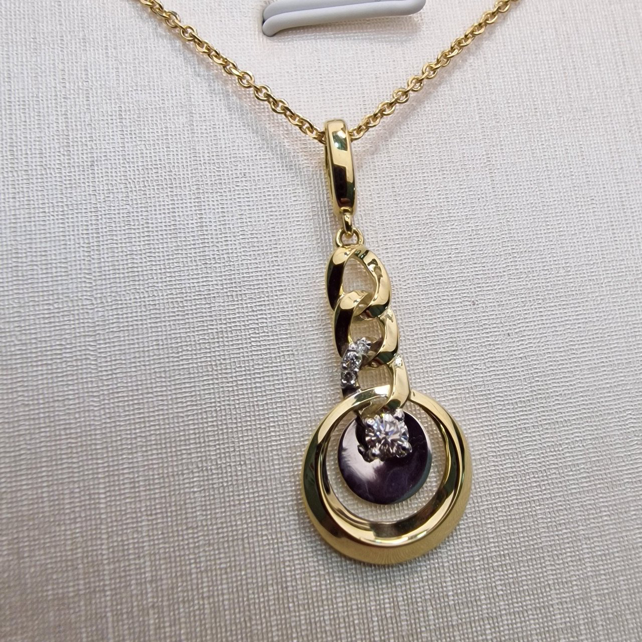 Колье Deimantas 102764957 50см 2гр 0,112ct. купить,NaN