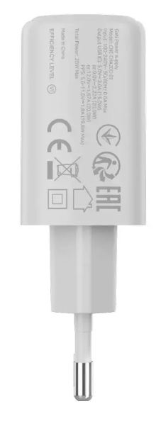 Сетевое зарядное устройство Canyon OnCharge 200, 20W White купить,NaN