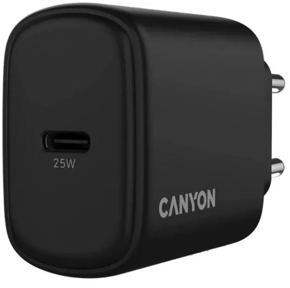 Сетевое зарядное устройство Canyon OnCharge 250, 25W Black купить,NaN
