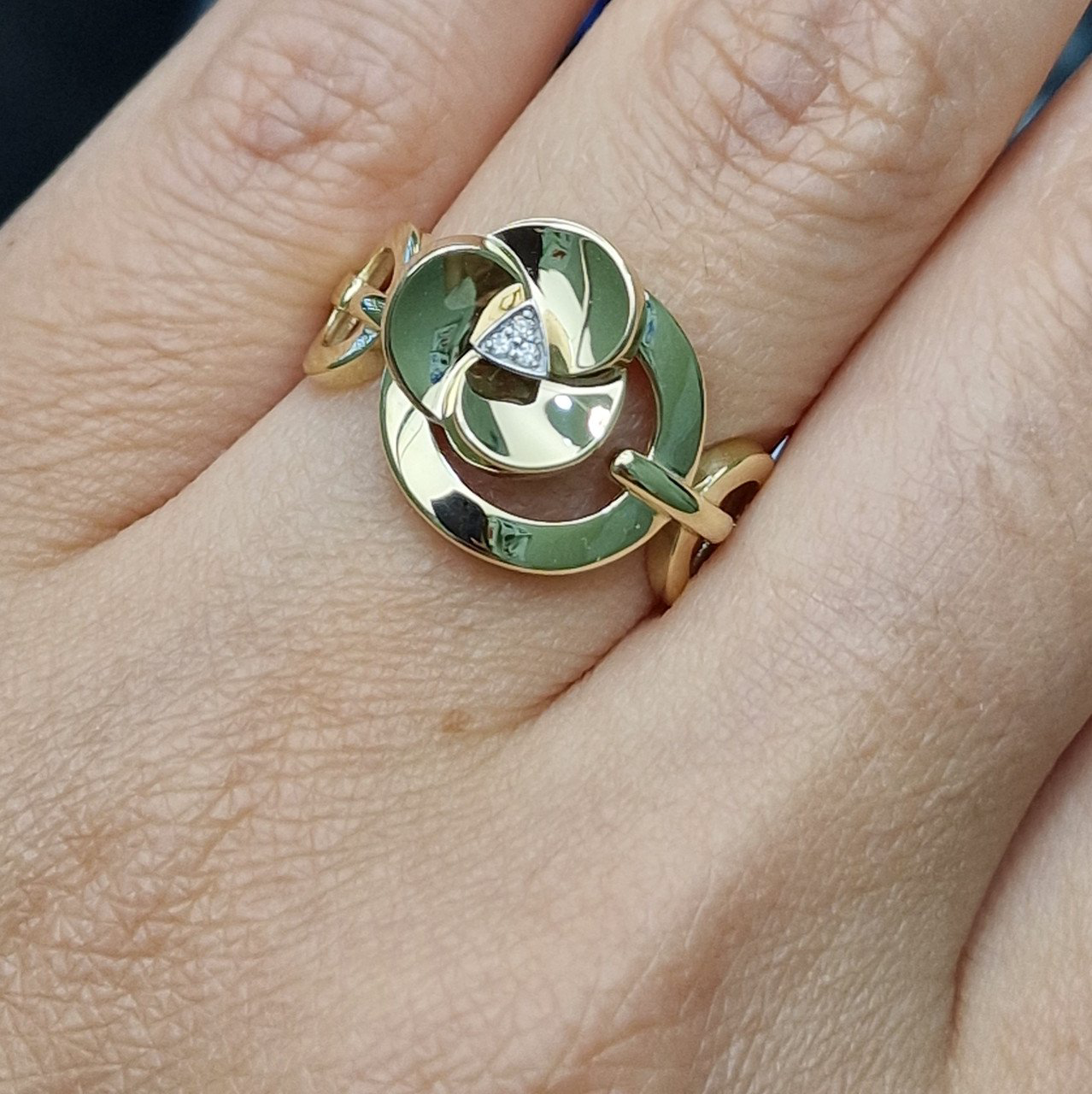 Кольцо Deimantas 102540639 18,5р 4,03гр 0,02ct. купить,NaN