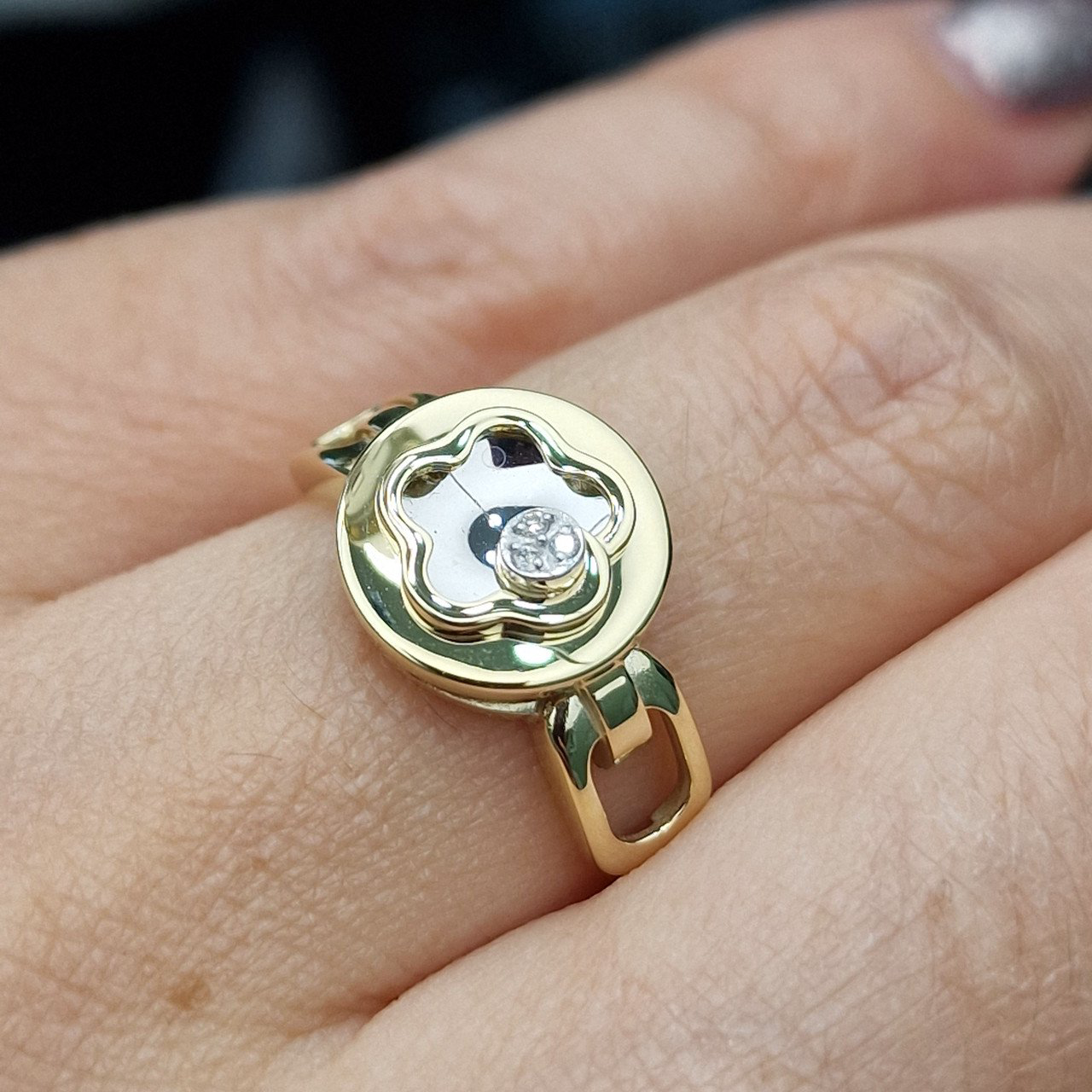 Кольцо Deimantas 102540646 18р 2,94гр 0,01ct. купить,NaN