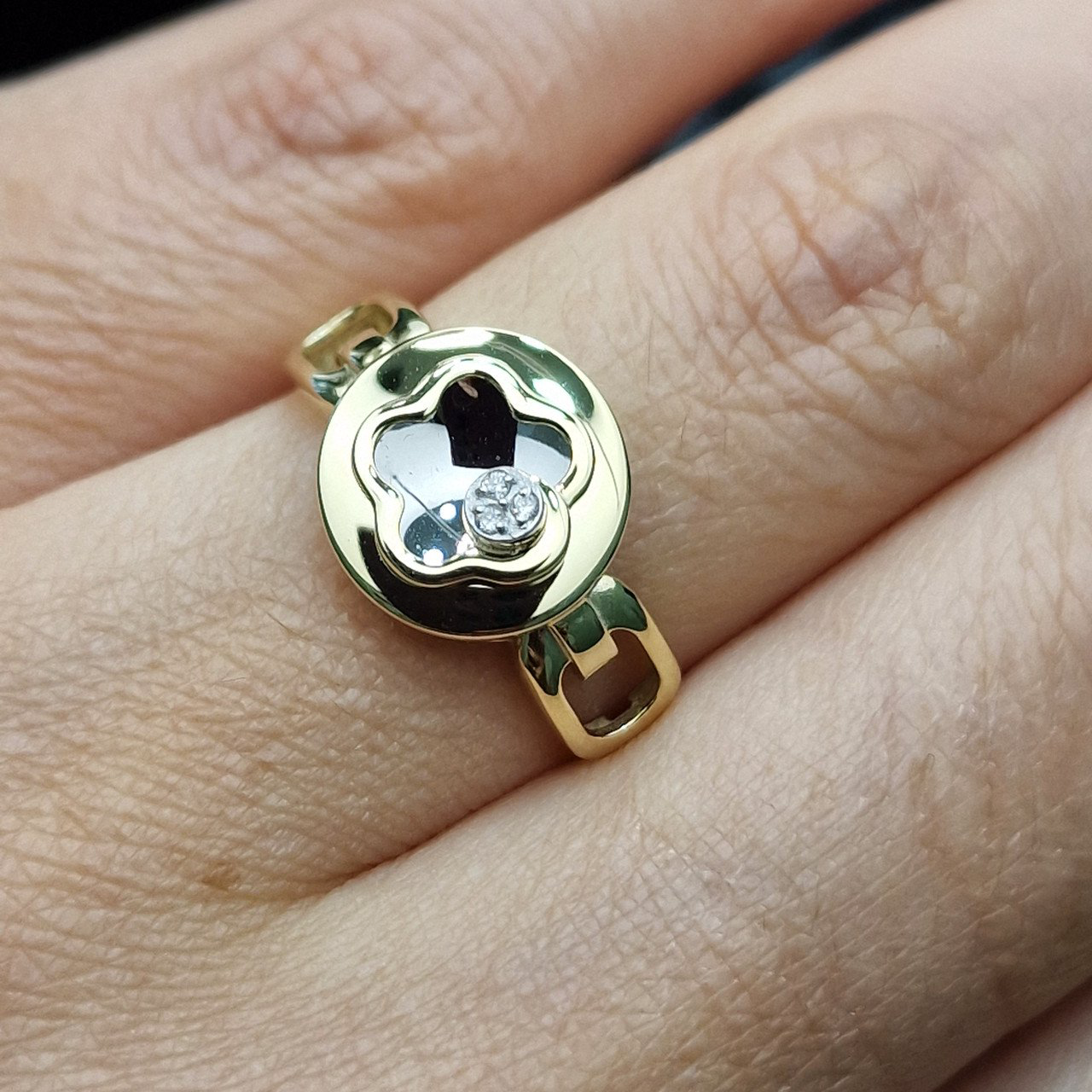 Кольцо Deimantas 102540646 18р 2,94гр 0,01ct. купить,NaN