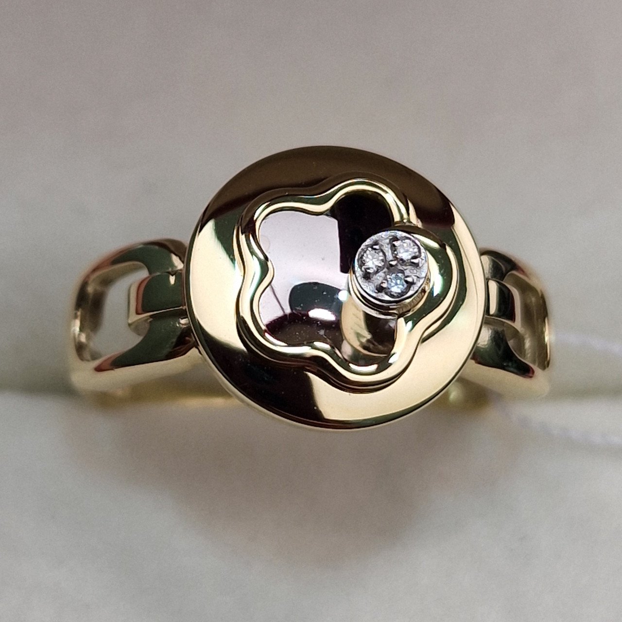 Кольцо Deimantas 102540646 18р 2,94гр 0,01ct. купить,NaN