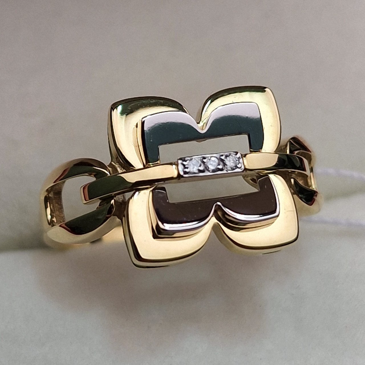 Кольцо Deimantas 102540655 18р 3,32гр 0,02ct. купить,NaN