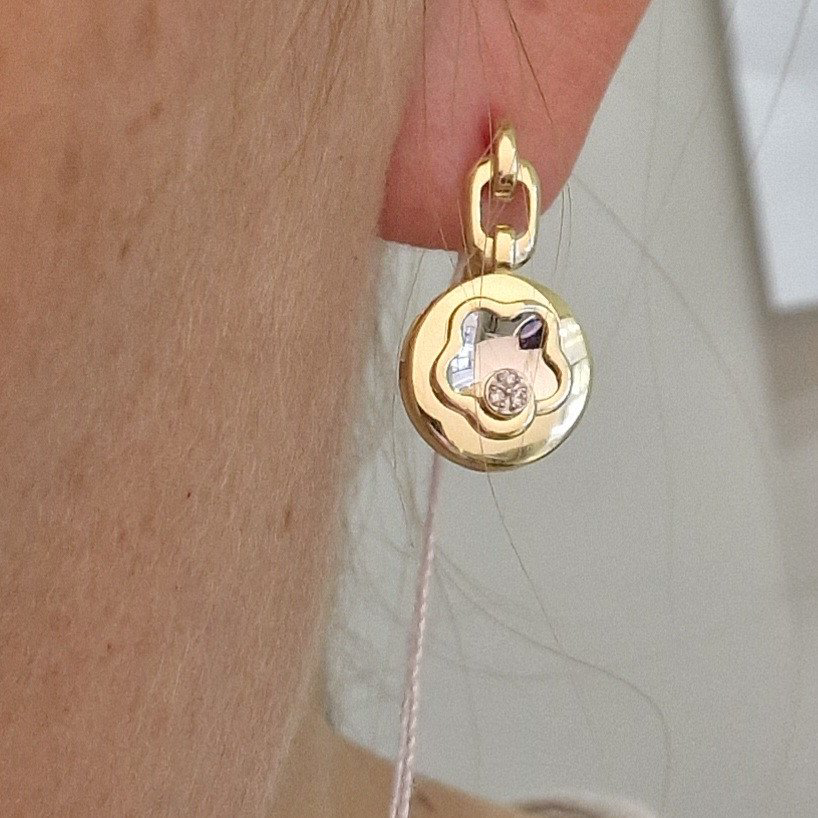 Серьги Deimantas 102540670 4,35гр 0,03ct. купить,NaN