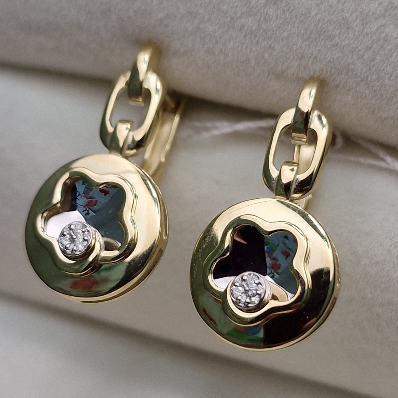 Серьги Deimantas 102540670 4,35гр 0,03ct. купить,NaN