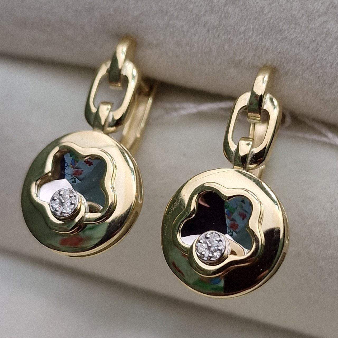 Серьги Deimantas 102540670 4,35гр 0,03ct. купить,NaN