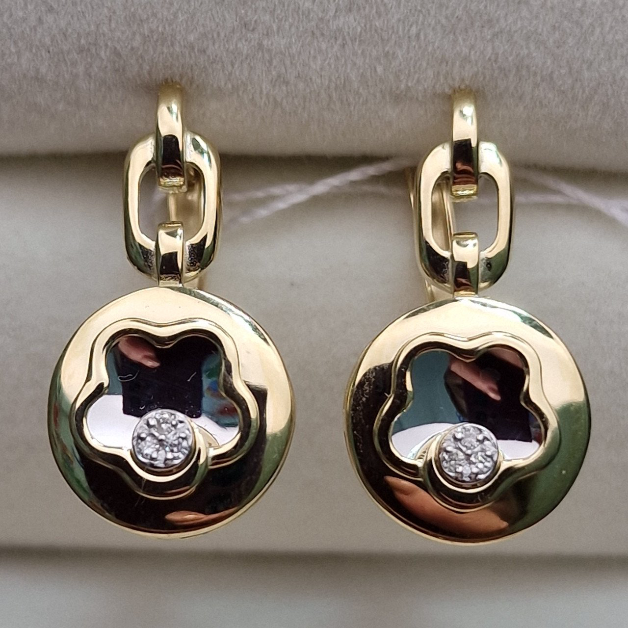 Серьги Deimantas 102540670 4,35гр 0,03ct. купить,NaN
