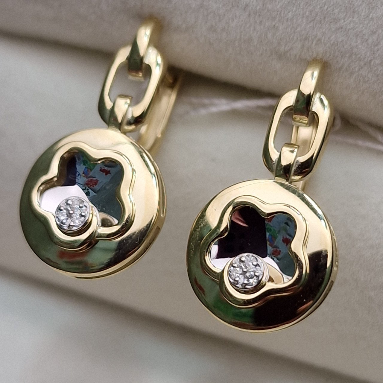 Серьги Deimantas 102540670 4,35гр 0,03ct. купить,NaN
