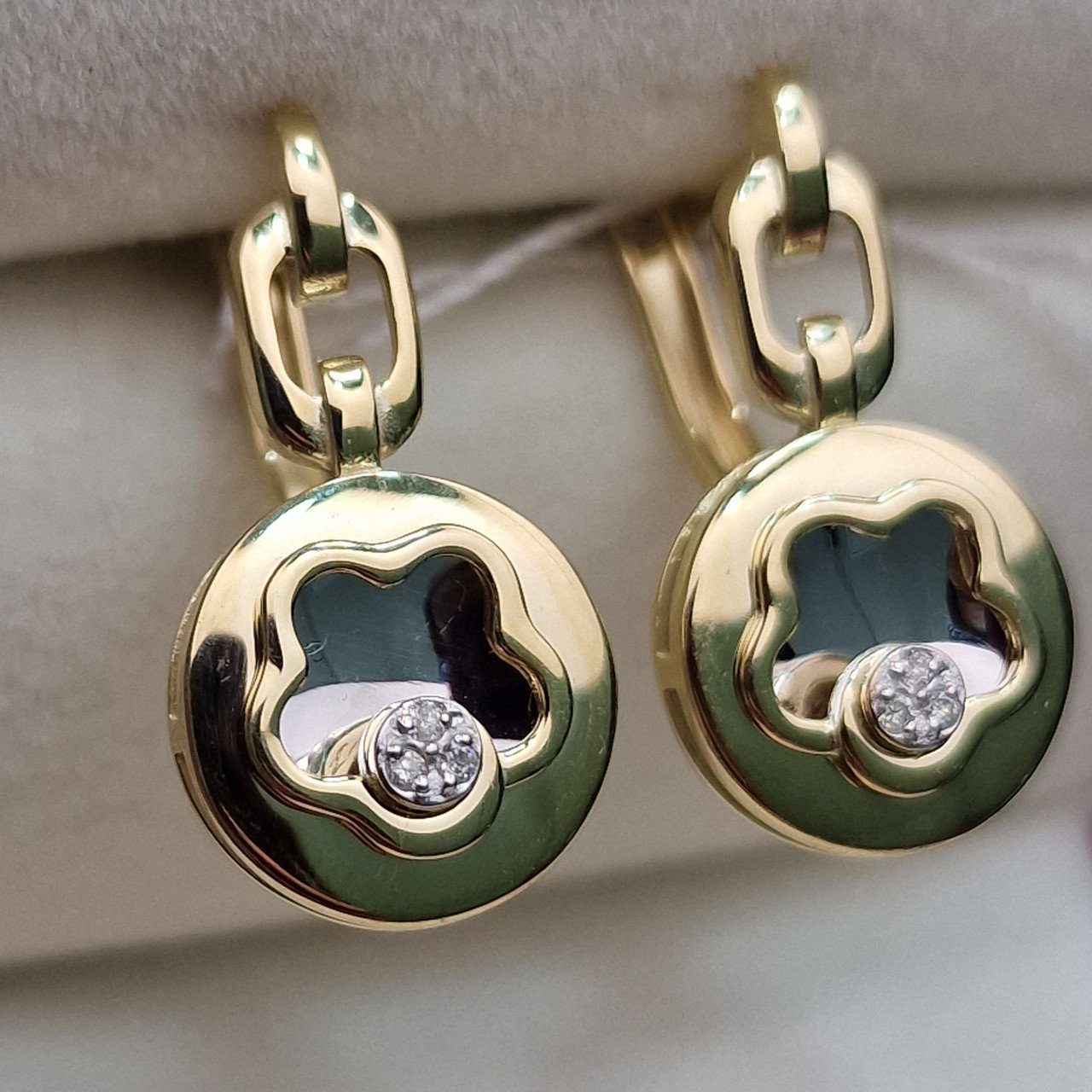 Серьги Deimantas 102540670 4,35гр 0,03ct. купить,NaN