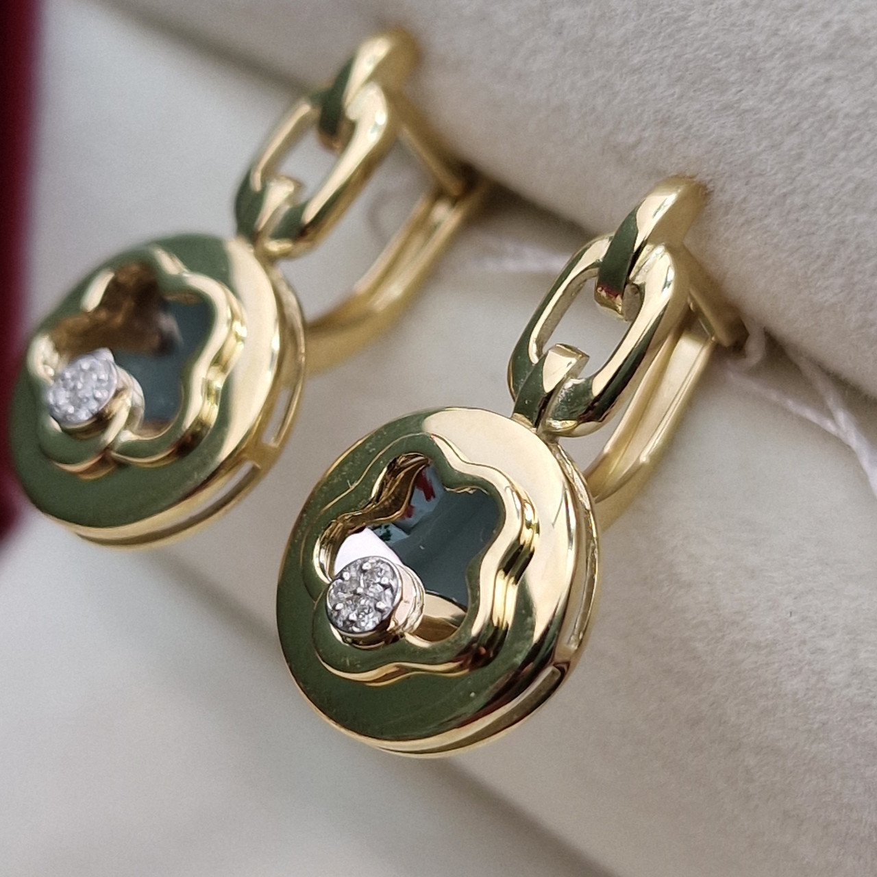 Серьги Deimantas 102540670 4,35гр 0,03ct. купить,NaN