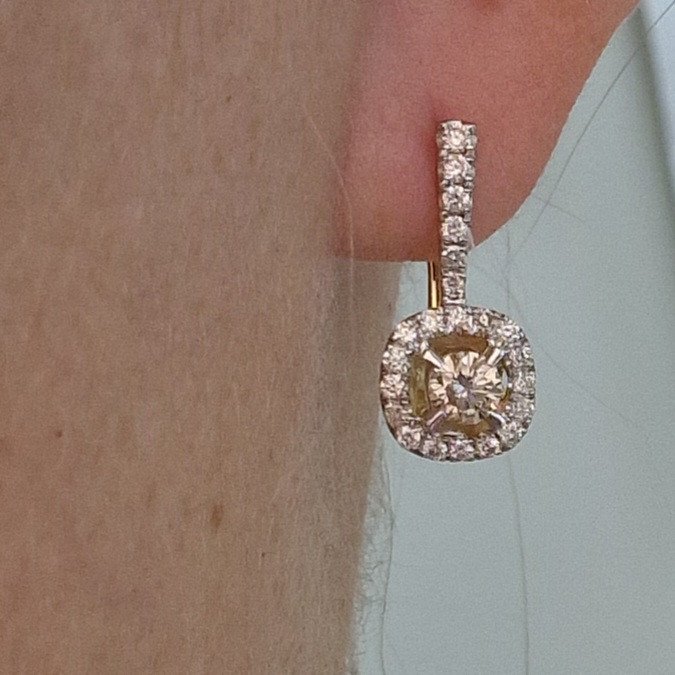 Серьги Deimantas 102540690 4,42гр 1,05ct. купить,NaN