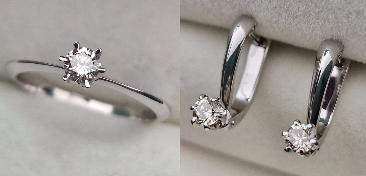 Комплект Deimantas 102554200 0,196ct 0,366ct. купить,NaN