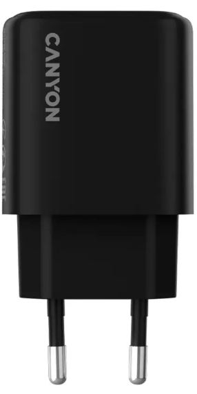 Сетевое зарядное устройство Canyon OnCharge 200, 20W Black