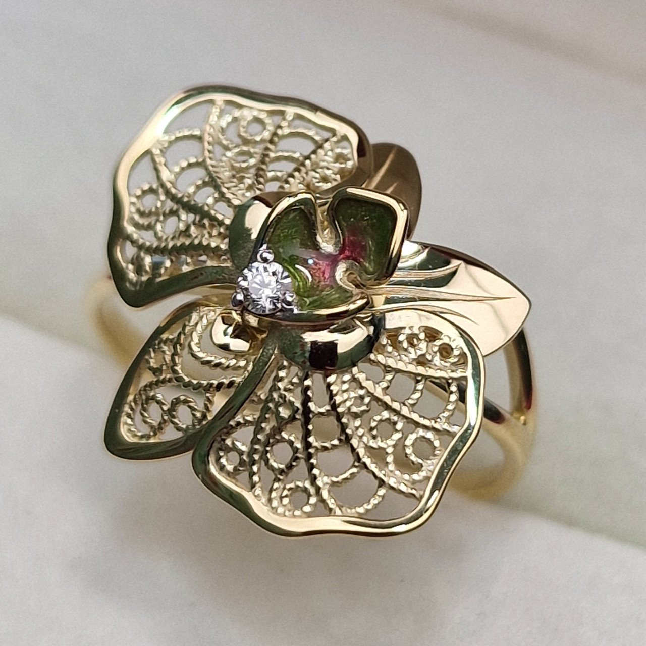 Кольцо Deimantas 102748215 18р 2,66гр 0,037ct. купить,NaN