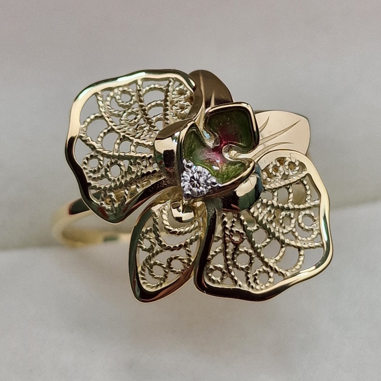 Кольцо Deimantas 102748215 18р 2,66гр 0,037ct. купить,NaN