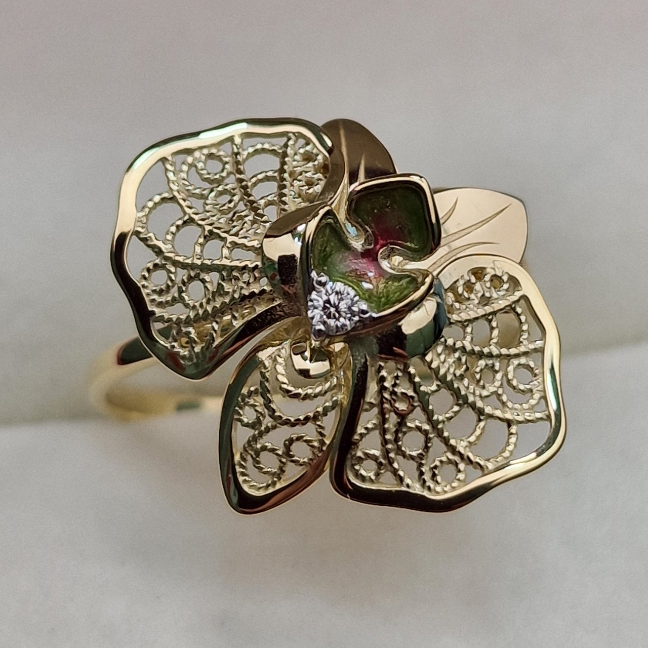 Кольцо Deimantas 102748215 18р 2,66гр 0,037ct. купить,NaN
