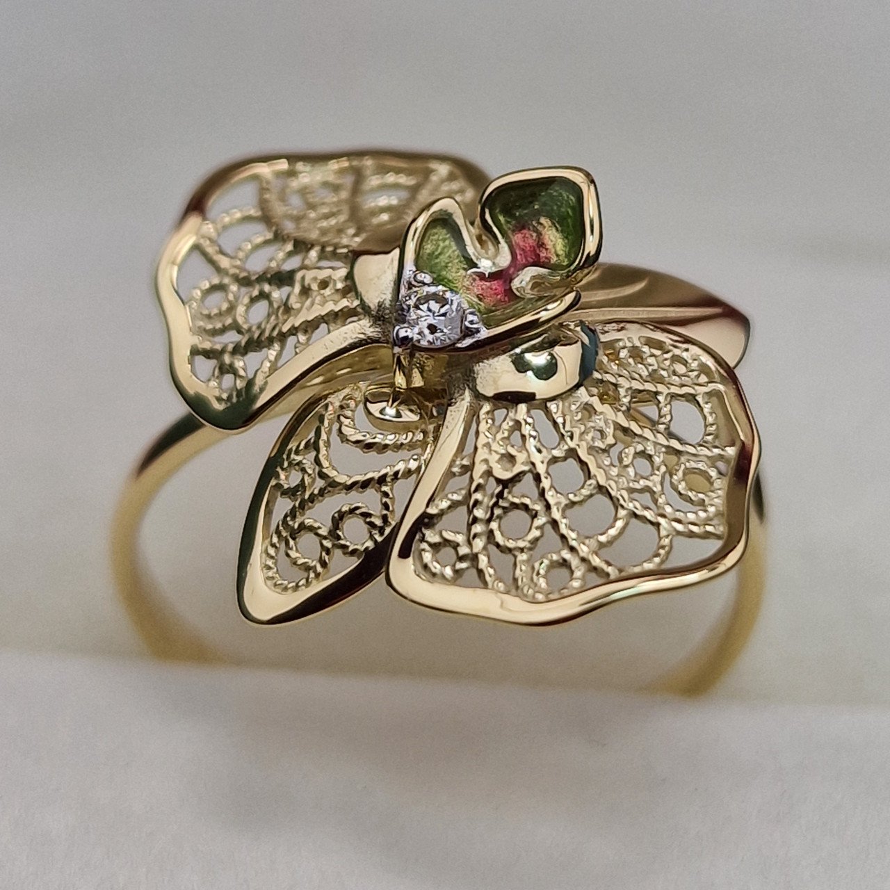 Кольцо Deimantas 102748215 18р 2,66гр 0,037ct. купить,NaN