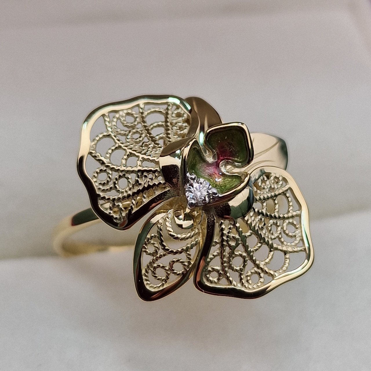 Кольцо Deimantas 102748215 18р 2,66гр 0,037ct. купить,NaN