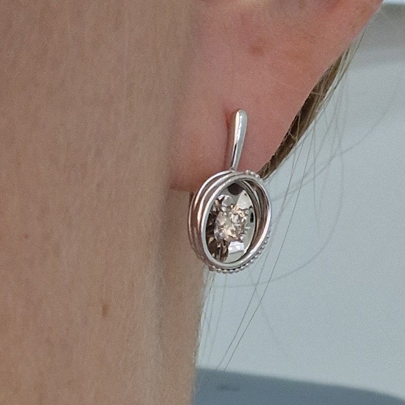 Серьги Deimantas 102748260 3,4гр 0,42ct. купить,NaN