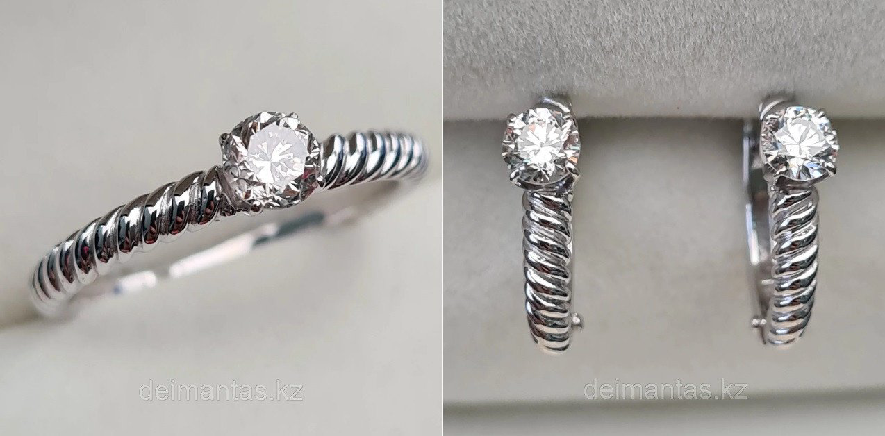 Комплект Deimantas 102751201 0,36ct 0,46ct. купить,NaN