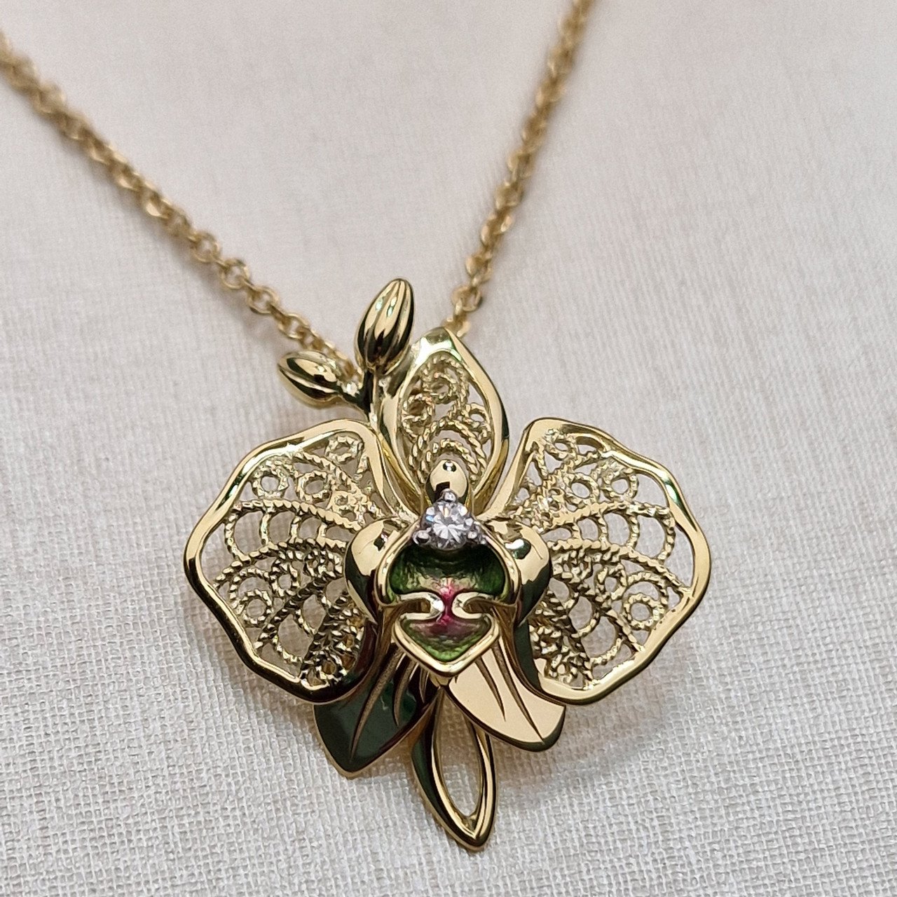 Колье Deimantas 102748270 50см 0,031ct. купить,NaN