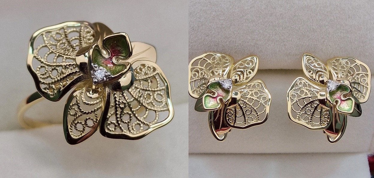 Комплект Deimantas 102751212 0,037ct 0,058ct. купить,NaN