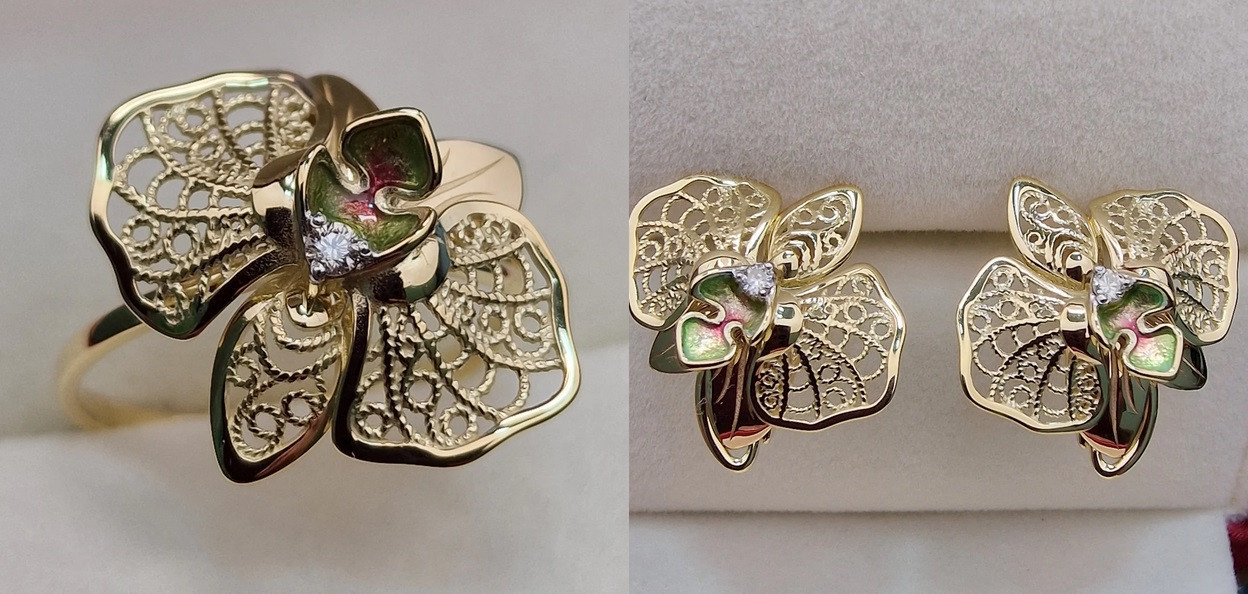 Комплект Deimantas 102751212 0,037ct 0,058ct. купить,NaN
