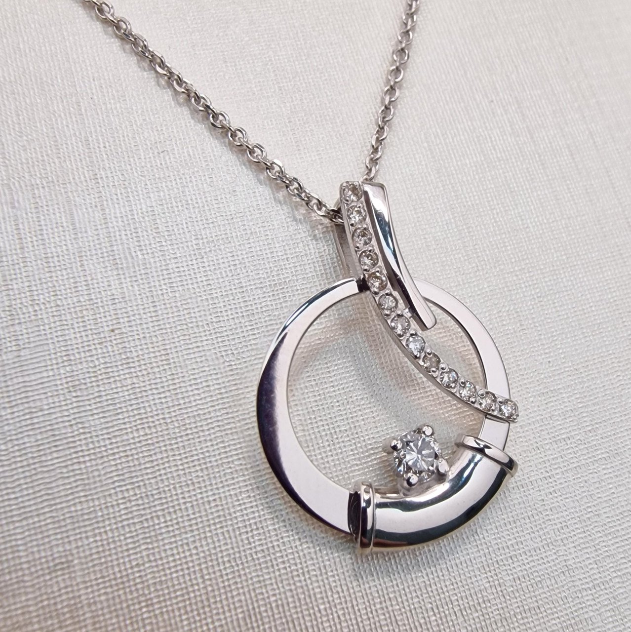 Колье Deimantas 102748283 1,6гр 45см 0,28ct. купить,NaN