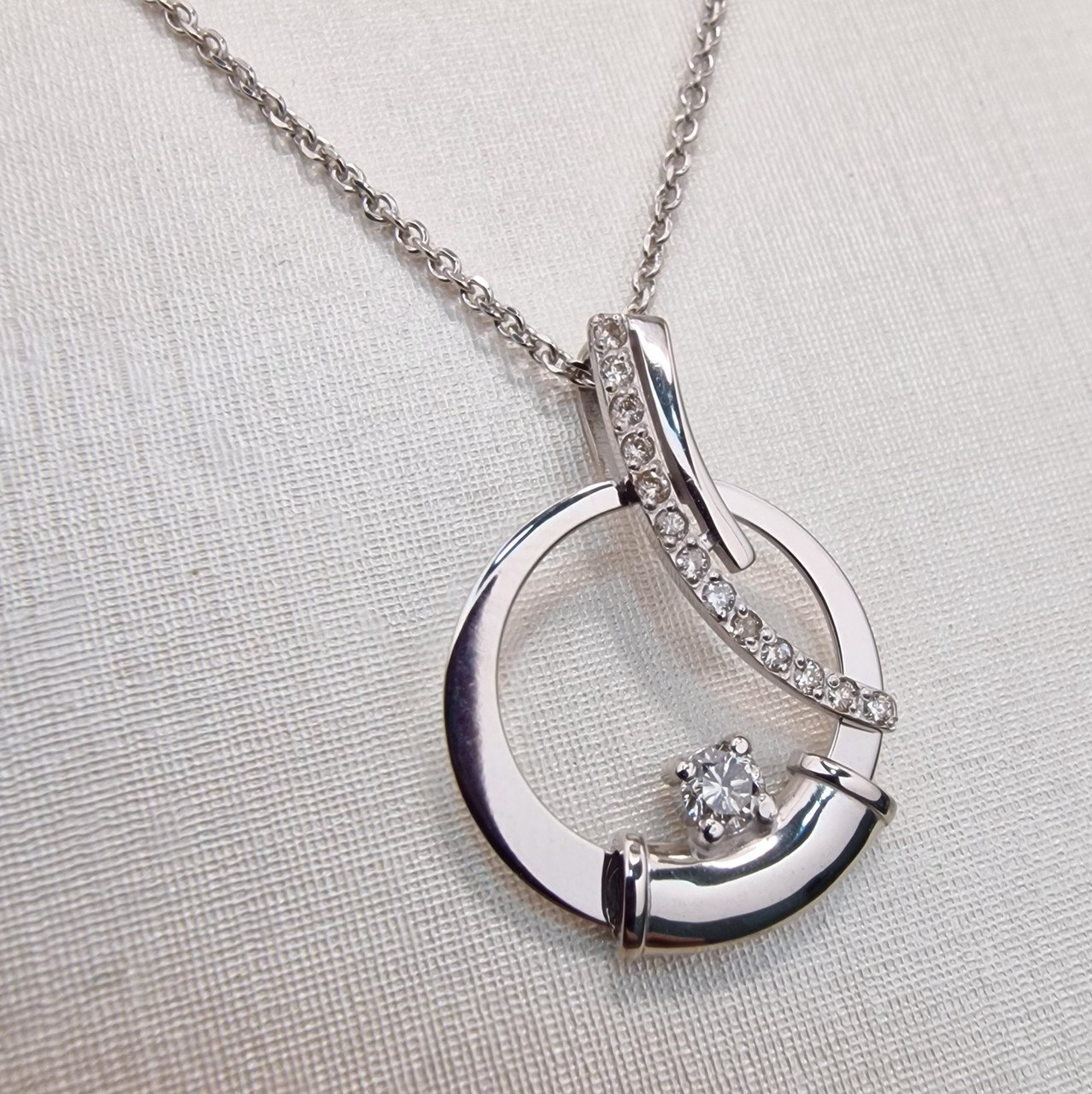 Колье Deimantas 102748283 1,6гр 45см 0,28ct. купить,NaN
