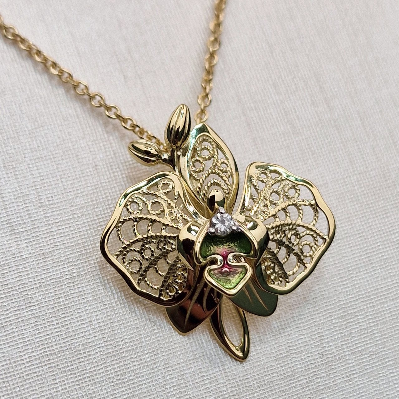 Колье Deimantas 102748270 50см 0,031ct. купить,NaN