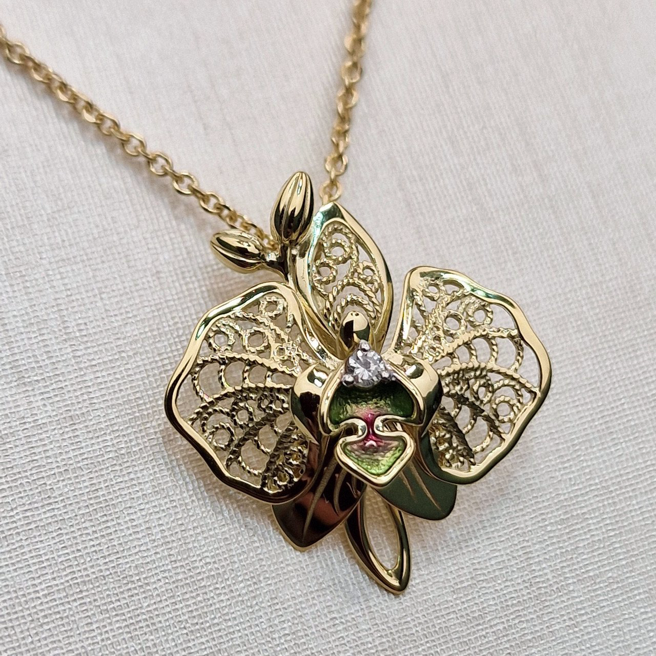 Колье Deimantas 102748270 50см 0,031ct. купить,NaN