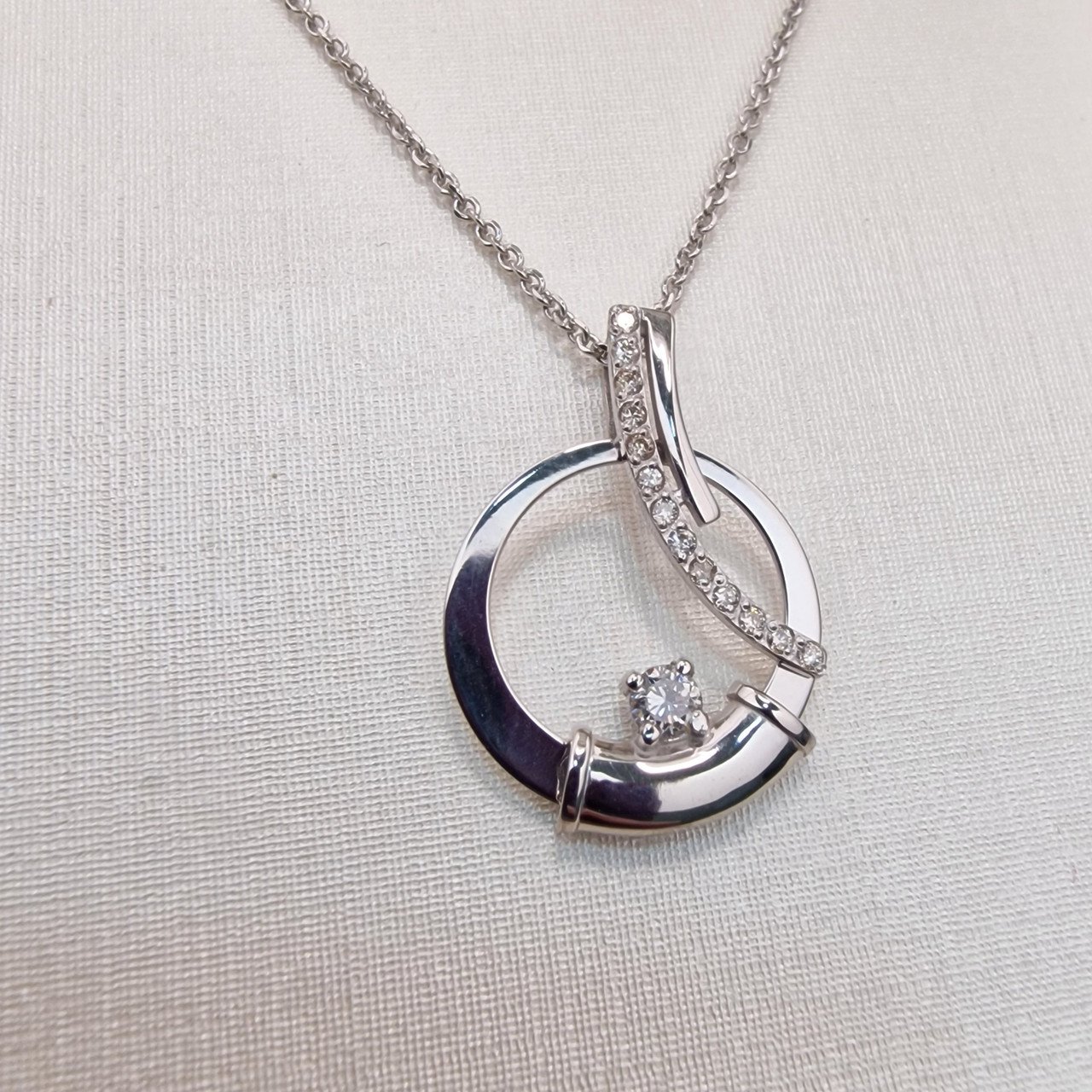 Колье Deimantas 102748283 1,6гр 45см 0,28ct. купить,NaN