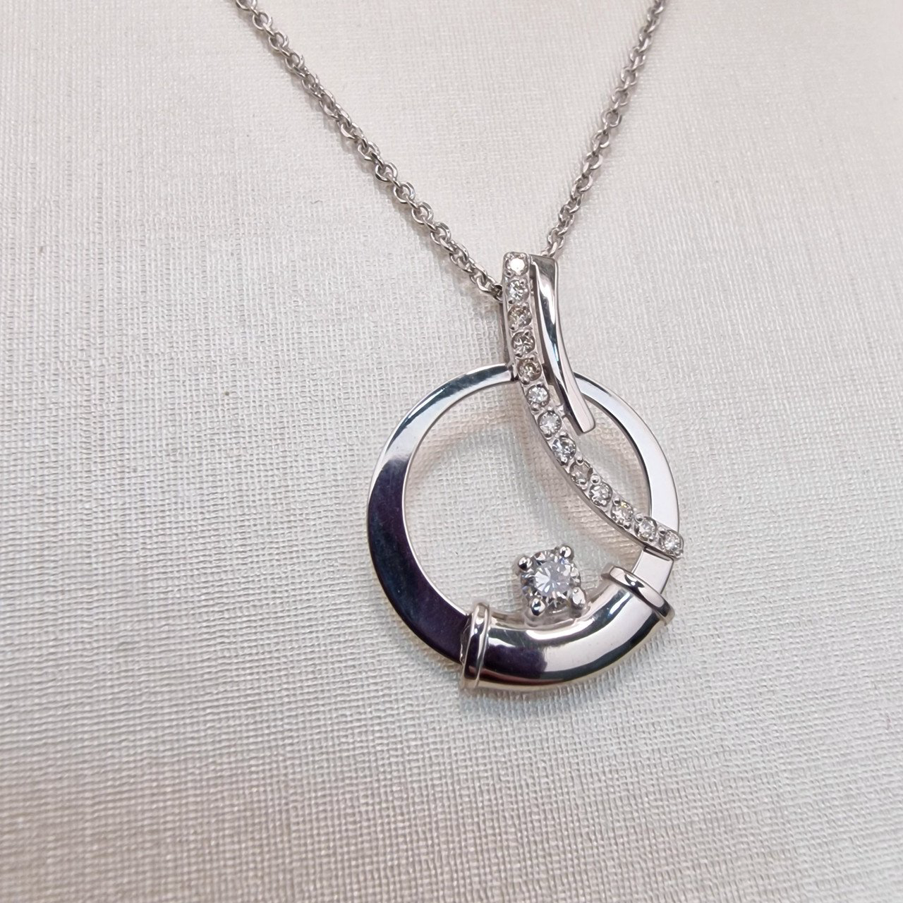 Колье Deimantas 102748283 1,6гр 45см 0,28ct. купить,NaN