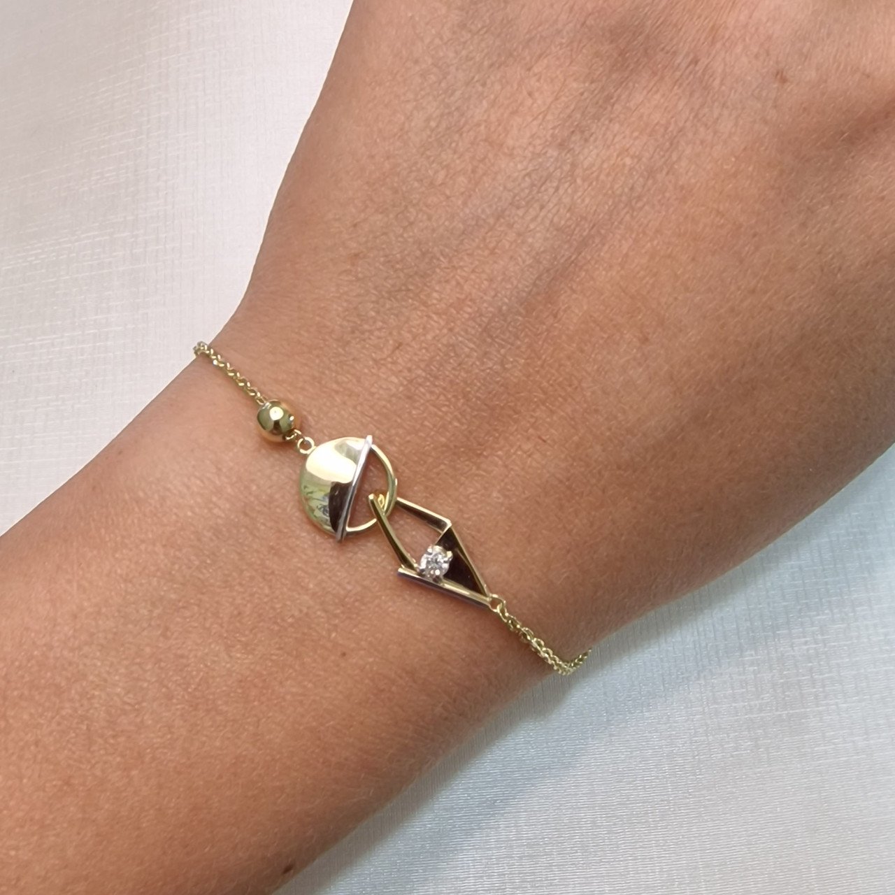 Браслет Deimantas 102764808 17-21р 3,39гр 0,12ct. купить,NaN