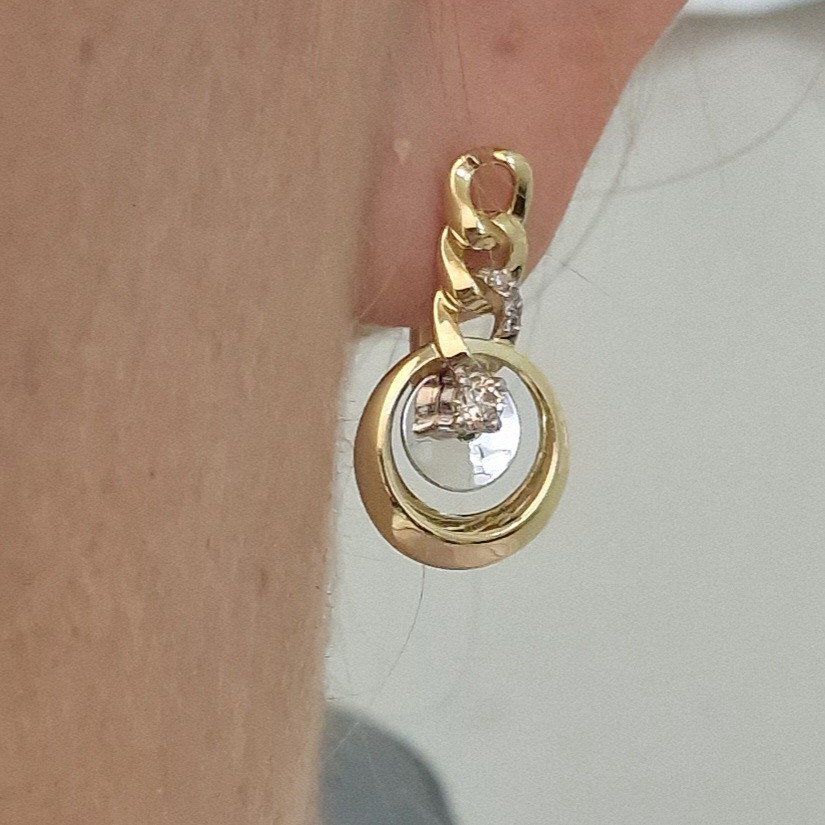 Серьги Deimantas 102764843 4,45гр 0,232ct. купить,NaN