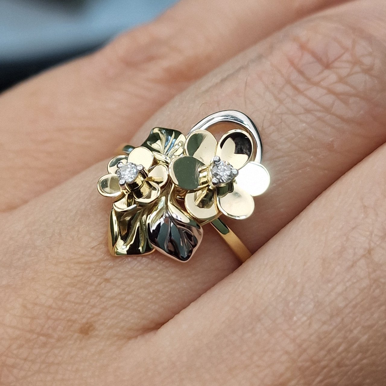 Кольцо Deimantas 102764699 17р 2,24гр 0,06ct. купить,NaN