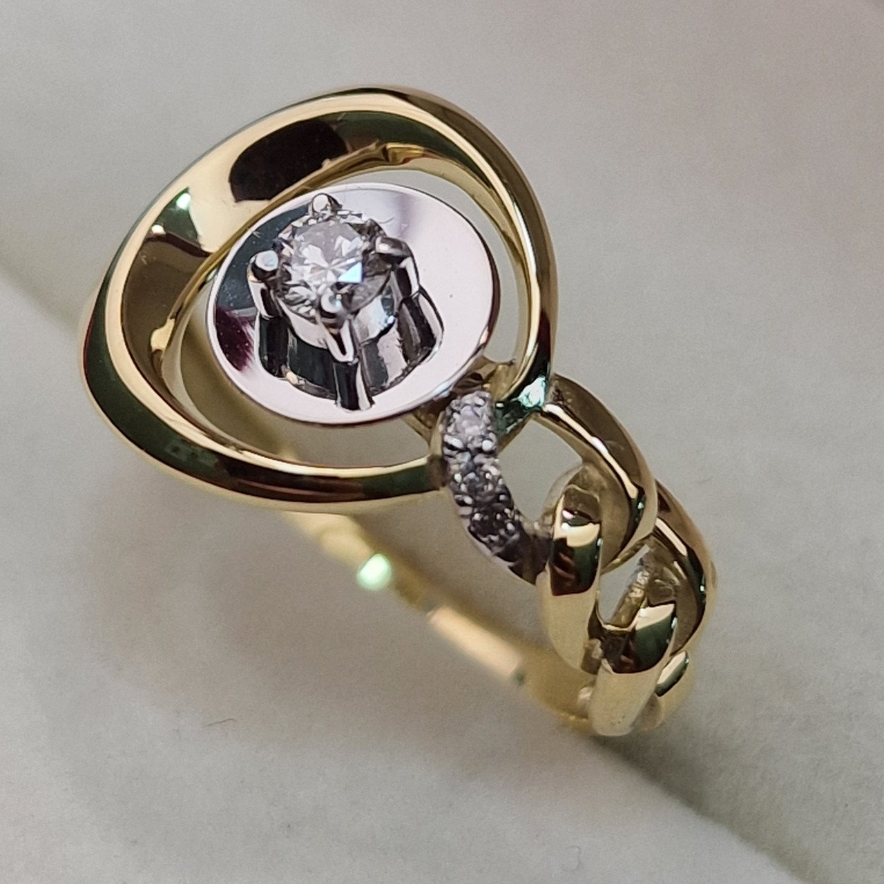 Кольцо Deimantas 102764675 16,5р 2,6гр 0,13ct. купить,NaN