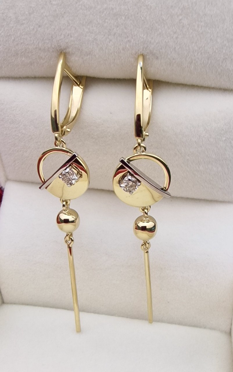 Серьги Deimantas 102764859 4,54гр 0,233ct. купить,NaN