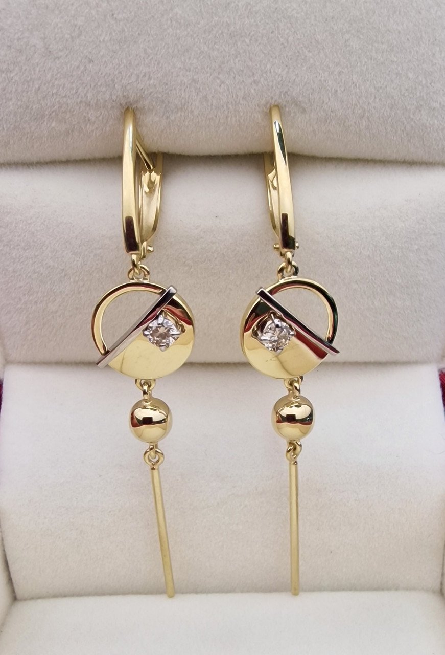 Серьги Deimantas 102764859 4,54гр 0,233ct. купить,NaN