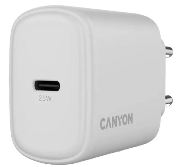 Сетевое зарядное устройство Canyon OnCharge 250, 25W  White купить,NaN