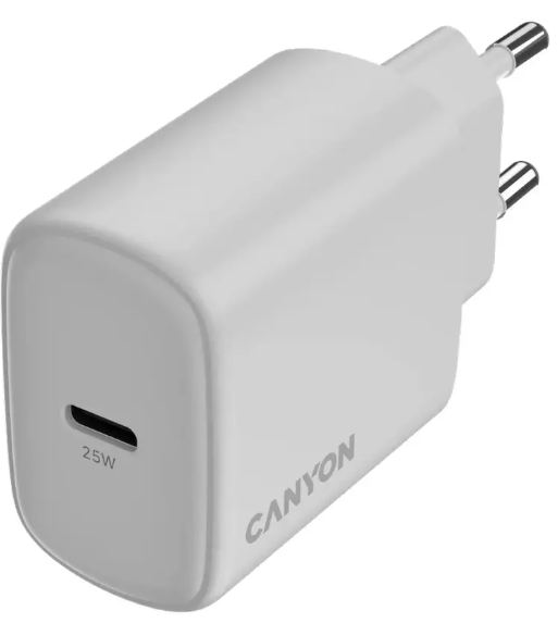 Сетевое зарядное устройство Canyon OnCharge 250, 25W  White купить,NaN