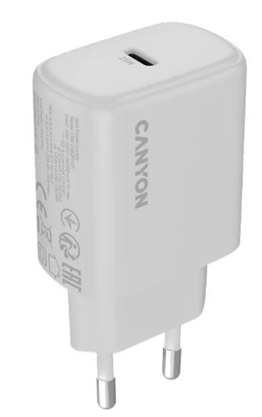 Сетевое зарядное устройство Canyon OnCharge 250, 25W  White купить,NaN
